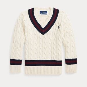 Polo by Ralph Lauren The Iconic Cricket Sweater Academia Preppy Boys Size 3/3T